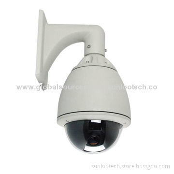 1/4-inch Samsung Double Density Interline Transfer CCD PTZ speed dome Camera, 23X optical